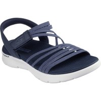 Skechers Sandale "GO WALK FLEX SANDAL", Schlupfschuh, Sommerschuh, Plateausandale mit Goga Mat Fußbett von Skechers