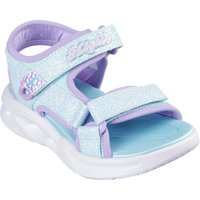 Skechers Sandale "SOLA GLOW SANDAL", Klettschuh, mit Glitzer, Blinkfunktion, Größenschablone zum Download von Skechers