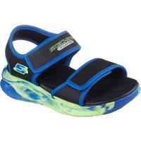 Skechers Sandale "SOLA GLOW SANDAL", Sandale mit Klettverschluss+Blinkfunk., Größenschablone zum Download von Skechers