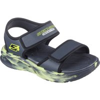 Skechers Sandale "SOLA GLOW SANDAL", Sandale mit Klettverschluss+Blinkfunk., Größenschablone zum Download von Skechers