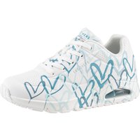 Skechers Wedgesneaker "UNO-SPREAD THE LOVE", Freizeitschuh, Halbschuh, Schnürschuh mit coolem Graffiti-Print von Skechers