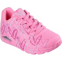 Skechers Wedgesneaker "UNO-SPREAD THE LOVE", Freizeitschuh, Halbschuh, Schnürschuh mit coolem Graffiti-Print von Skechers