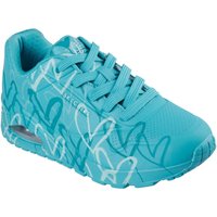 Skechers Wedgesneaker "UNO-SPREAD THE LOVE", Freizeitschuh, Halbschuh, Schnürschuh mit coolem Graffiti-Print von Skechers