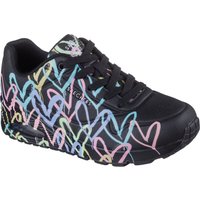 Skechers Wedgesneaker "UNO-SPREAD THE LOVE", Freizeitschuh, Halbschuh, Schnürschuh mit coolem Graffiti-Print von Skechers