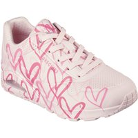 Skechers Wedgesneaker "UNO-SPREAD THE LOVE", Freizeitschuh, Halbschuh, Schnürschuh mit coolem Graffiti-Print von Skechers