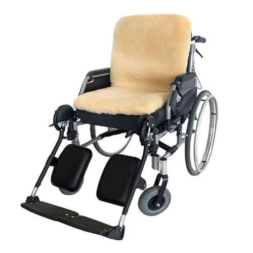 SKÉÉPE, Rollstuhlkissen mit Rückenlehne aus Medizinischem Schaffell Echt aus Texel - Anti Dekubitus von Skéépe