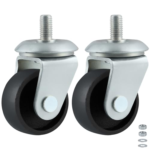 Skelang Racing Jack Lenkrolle Standwagenheber Rollen mit 12mm Vorbau für 3 Tonnen Wagenheber 2 Stück von Skelang