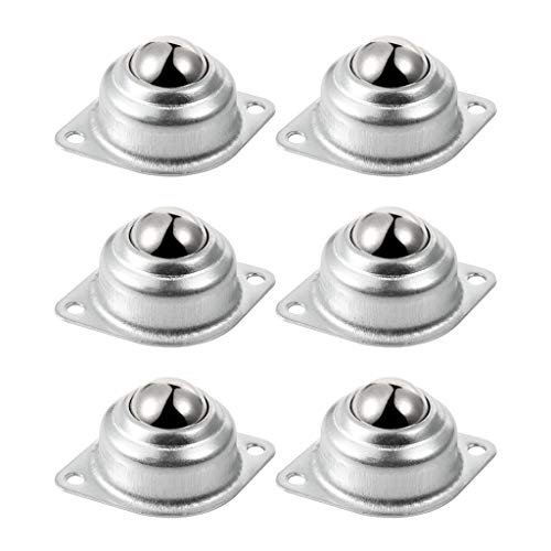 Skelang kugelrollen möbelrollen, Transfer Rollenkugel,Klein Nylon Möbelrollen, für Förderband, Getriebe, Möbel, Tragkraf, 6 Stück, 25.4 mm von Skelang