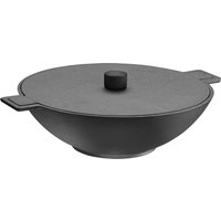 Skeppshult Noir Wok 34 cm - Gusseisen mit schwarz eloxiertem Aluminiumknauf von Skeppshult