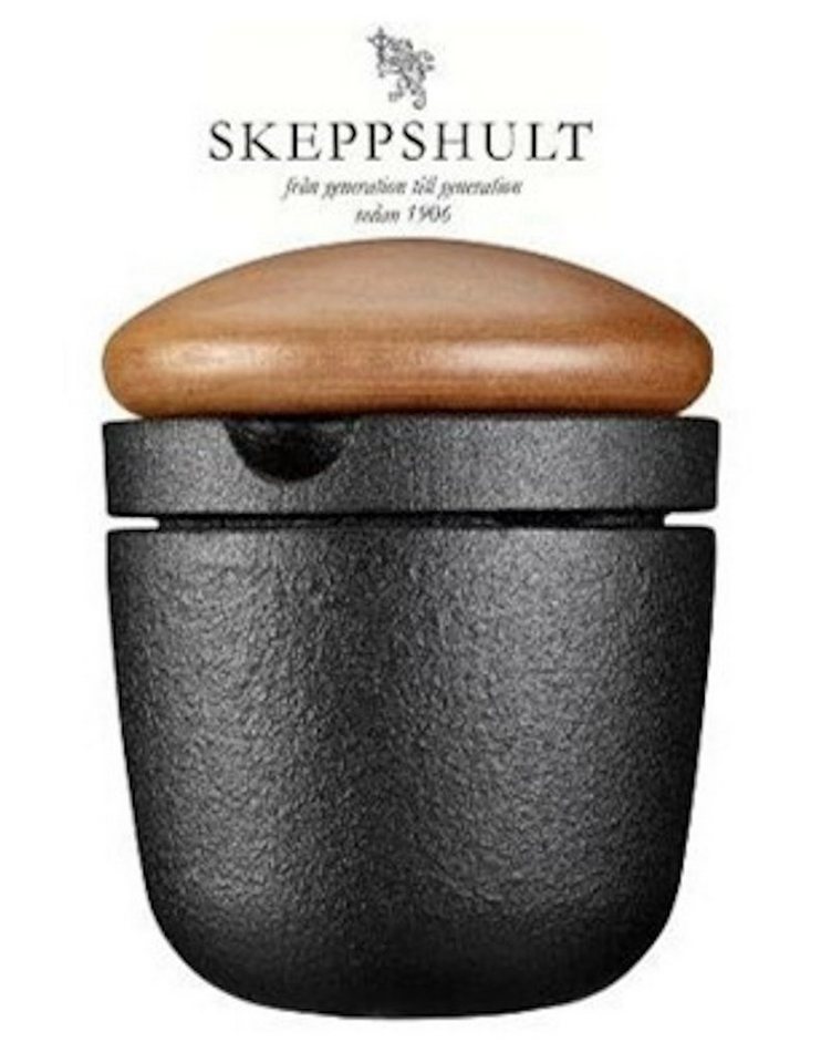 Skeppshult Mörser Skeppshult Swing" Guss Mörser mit Walnussdeckel + Portion Pfeffer" von Skeppshult