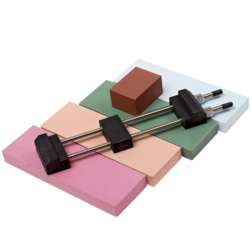 Skerper Professional Schleifpaket Körnung 220/1000/2000/5000 + Halter und Dressing Stone, alles was Du Brauchst um Selbst zu Schleifen von Skerper