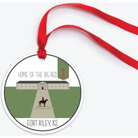 Fort Riley Army Base Ornament, Sammlerstück Armee Weihnachtsverzierung von SketchandSentiment