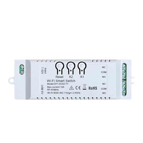 2CH Tuya WiFi Switch DIY 7-32V USB 5V 2.4G WiFi Smartlife Home Automation Modul für Alexa Home IFTT 2CH Tuya WiFi Switch DIY 7-32V USB 5V 2.4G WiFi Smartlife Home Automation Modul für Alexa Home IFTT von Skiitches