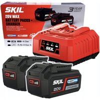 20V 2 x Akku 3104 aa 4,0Ah +1 x Ladegerät 3122 aa 2,4A BC1E3112BA - Skil von Skil