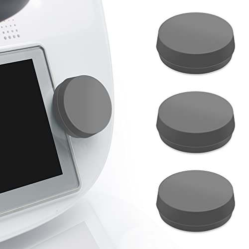 3PCS Silikon Hülle kompatibel mit Thermomix TM6 Schalter, Staubdicht Schutzhülle Zubehör für TM6 Küchenmaschinen Schalter Schutz und Dekor, Grau von SkingHong