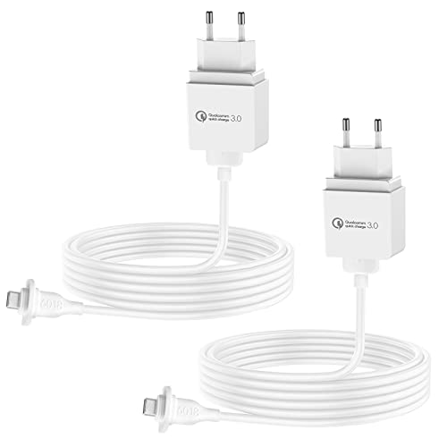 SkingHong 30ft-Ladekabel für eufyCam 3C - mit EU Plug Netzteil x2 Set Wasserfestes Aufladekabel 9M Extra langes Kabel Innen& Draussen von SkingHong