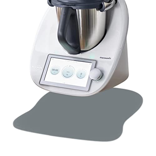 SkingHong Unterlage für Thermomix TM6 TM5 TM31 TM Friend Zubehör - Gleitbrett und Anti-Rutsch, Wiederverwendbar für Vorwerk TM5 TM6 Küchenmaschine, Grau von SkingHong