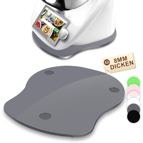 für Thermomix TM6 TM5 Gleitbrett Acryl - Schnelles Bewegen Rollbrett für Thermomix Vorwerk Küchenmaschine TM 6 Zubehör Unterlage Brett (Grau) von SkingHong