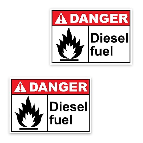 SkinoEu 2 x Vinyl Aufkleber Diesel Kraftstoff Rot Hinweis Brennstoff Sicherheit Achtung Autoaufkleber Auto Tuning B 9 Z* SkinoEu 2 x Vinyl Aufkleber Diesel Kraftstoff Rot Hinweis Brennstoff Sicherheit Achtung Autoaufkleber Auto Tuning B 9 Z* von SkinoEu