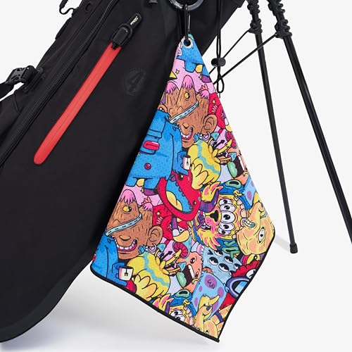 Skins Golf Handtuch – Einzigartiges Mikrofaser-Golf-Handtuch – mehrere Designs und Stile (Golf Monsters) von Skins Golf