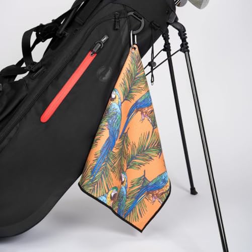Skins Golf Handtuch – Einzigartiges Mikrofaser-Golf-Handtuch – mehrere Designs und Stile (Tropicana) von Skins Golf