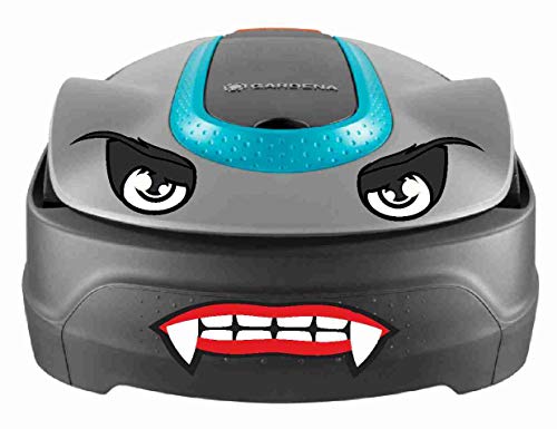 Vampir Augen Aufkleber für Saugroboter, Mähroboter Wischroboter Thermomix Sticker Set Roboter (Vampir Mund und Augen) von Skins4u
