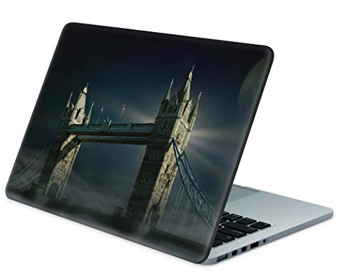 Skins4u Folie Sticker Skin Vinyl Aufkleber mit farbenfrohen Motiven für bis 13 Zoll 30.5x25.4cm Laptop Skin Decal Cover Tower-Bridge von Skins4u