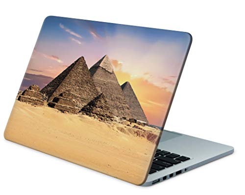 Skins4u Folie Sticker Skin Vinyl Aufkleber mit farbenfrohen Motiven für bis 17.3 Zoll 42x30cm Laptop Skin Decal Cover Pyramiden von Skins4u