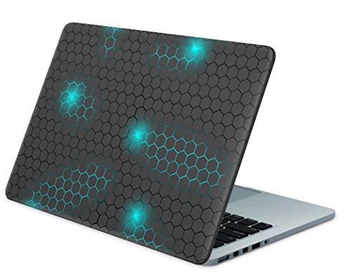 Skins4u Laptop Aufkleber Universal Skin Netbook Sticker für bis zu 10,1" Netbooks 25,4 x 20,3cm - Exo Small türkis von Skins4u