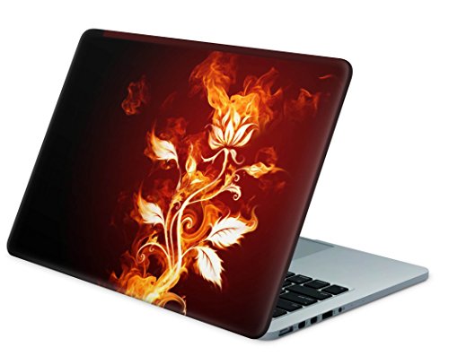 Skins4u Laptop Aufkleber Universal Skin Netbook Sticker für bis zu 13,1" Netbooks 30,5x25,4cm - Flower of Fire von Skins4u