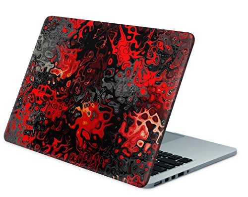 Skins4u Laptop Aufkleber Universal Skin Netbook Sticker für bis zu 15,6" Displays in 38,1x26,7cm - Red Plasma von Skins4u
