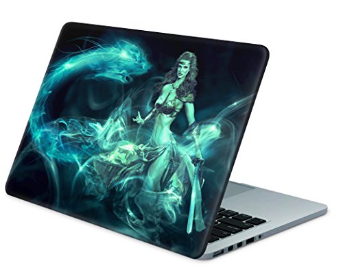 Skins4u Laptop Aufkleber Universal Skin Netbook Sticker für bis zu 17,3" Displays in 41,5x33cm - Fantasy Dragon von Skins4u