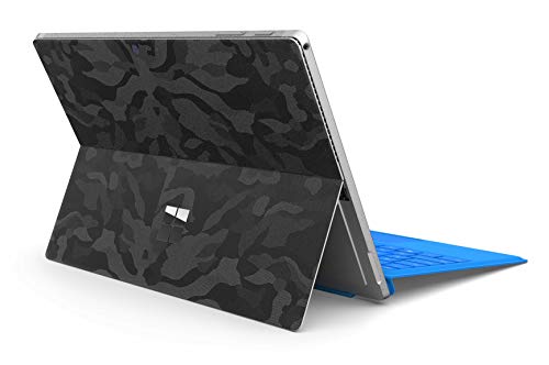 Skins4u Microsoft Surface Pro Struktur Folie fühlbar 3M Orafol Car Wrapping Folie (Surface Pro 7, Shadow Camo Black) von Skins4u