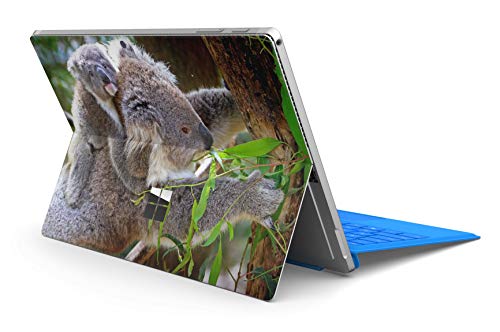 Skins4u Slim Premium Skin Klebeschutzfolie Tablet Schutzfolie Cover für Microsoft Surface Pro 4 5 6 Skins Aufkleber Koala von Skins4u