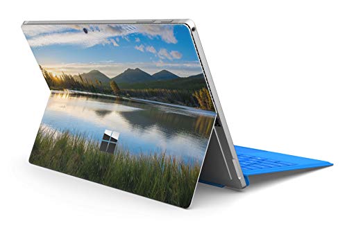 Skins4u Slim Premium Skin Klebeschutzfolie Tablet Schutzfolie Cover für Microsoft Surface Pro 4 5 6 Skins Aufkleber Lake von Skins4u