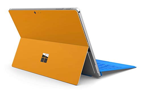 Skins4u Slim Premium Skin Klebeschutzfolie Tablet Schutzfolie Cover für Microsoft Surface Pro 4 5 6 Skins Aufkleber Solid State Orange von Skins4u