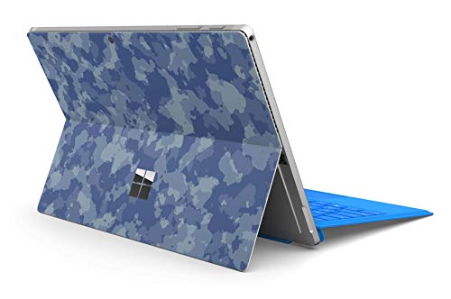 Skins4u Slim Premium Skin Klebeschutzfolie Tablet Schutzfolie Cover für Microsoft Surface Pro 7 Skins Aufkleber Blue Camo von Skins4u