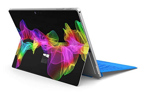 Skins4u Slim Premium Skin Klebeschutzfolie Tablet Schutzfolie Cover für Microsoft Surface Pro 7 Skins Aufkleber Waving Colors von Skins4u