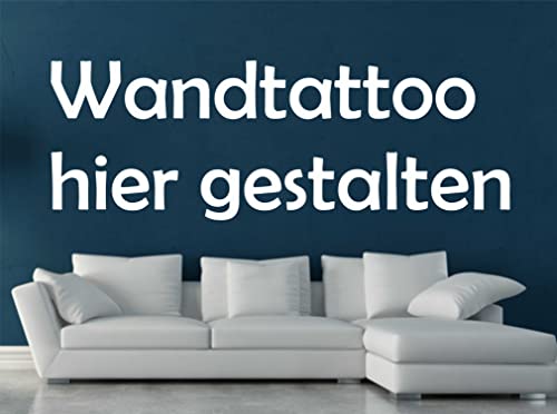 Skins4u Wandtattoo selber gestalten | Wunschtext Wunschaufkleber Sprüche und Zitate selbst gestalten | Wandaufkleber Dekofolie Wandsticker personalisiert auch für Auto & Motorrad selbstklebend von Skins4u