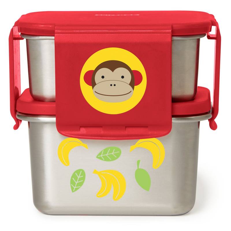 Skip Hop Aufbewahrungsbox Zoo Edelstahl-Lunch-Set Affe von Skip Hop