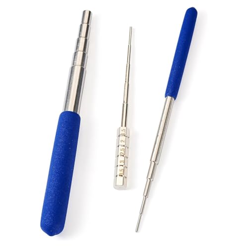 Sknrlko 3 Stück Spulenvorrichtung, Drahtschlaufe, Wickelstab, Stufenmandelstab, Biegering-Formwerkzeug für die Schmuckherstellung, Verpackung, 1,5-10 mm von Sknrlko