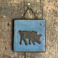 Kunst Fliese Für Die Wand, 45 X Mm Kunst Fliese Für Die Wand, 45 X Mm von SkobyPottery