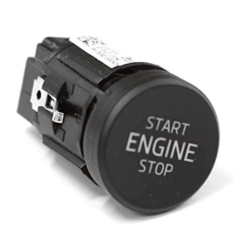 Skoda 3V0905217AWHS Start-Stop-Schalter Drucktaster Zündung Startknopf, schwarz von Skoda