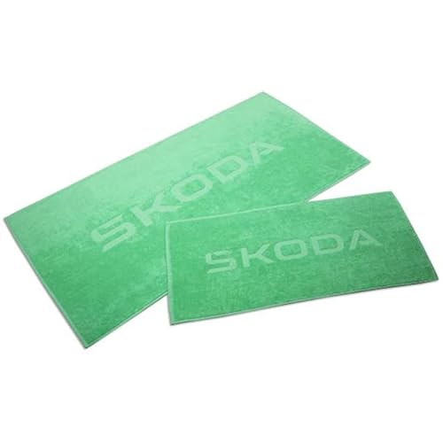 Skoda 6U0084500622 Badetuch Handtuch Strandtuch Baumwolle, Electric-grün von Skoda