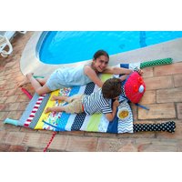 Gepolsterte Spielmatte Wendedecke Babyteppich Dekor Quilt Bodenteppich Tummy Time Matte Bodenmatte Kinder Neugeborenen Baby Shower Kinderzimmer Weich von SkokSkokStore