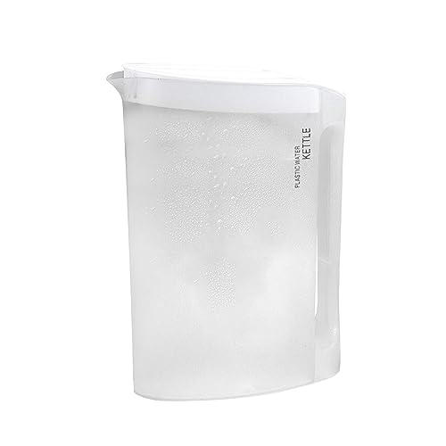 2200 ml Wasserkrug mit Deckel | Krug für heiße/kalte Getränke, auslaufsicher und | Wasserkaraffe mit, ideal für die Zubereitung von Tees, Getränken und Säften Zuckerbehälter Plastik (A, A) von SkotO