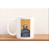 Honus Wagtail Golden Retriever 11Oz Keramik Tasse Honus Wagtail Golden Retriever 11Oz Keramik Tasse von SkrapsInk