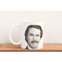 Ron Burgundy 11Oz Keramik Becher Ron Burgundy 11Oz Keramik Becher von SkrapsInk