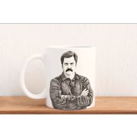 Ron Swanson 11Oz Keramik Becher Ron Swanson 11Oz Keramik Becher von SkrapsInk