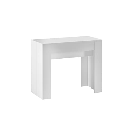 Skraut Home - Konsolentisch ausziehbar bis 237 cm - 5 Verschiedene Positionen - Maße geschlossen: 78 x 90 x 50 cm - Weiß - Ideal für Ihren Esszimmer oder Büro Skraut Home - Konsolentisch ausziehbar bis 237 cm - 5 Verschiedene Positionen - Maße geschlossen: 78 x 90 x 50 cm - Weiß - Ideal für Ihren Esszimmer oder Büro von Skraut Home